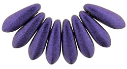 Dagger 10 x 3mm : Metallic Suede - Purple