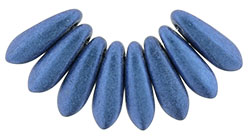 Dagger 10 x 3mm : Metallic Suede - Blue