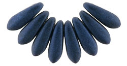 Dagger 10 x 3mm : Metallic Suede - Dk Blue