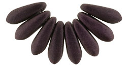 Dagger 10 x 3mm : Metallic Suede - Dk Plum