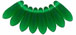 Dagger 10 x 3mm : Matte - Green Emerald