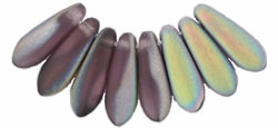 Dagger 10 x 3mm : Matte - Med Amethyst - Vitral
