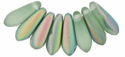 Dagger 10 x 3mm : Matte - Peridot - Vitral