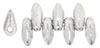 Mini Dagger Beads 6 x 2.5mm : Silver
