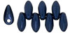 Mini Dagger Beads 6 x 2.5mm : Metallic Suede - Dk Blue