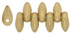 Mini Dagger Beads 6 x 2.5mm : Matte - Metallic Flax