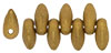 Mini Dagger Beads 6 x 2.5mm : Matte - Metallic Goldenrod