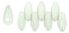 Mini Dagger Beads 2.5/6mm Tube 2.5" : Luster - Opaque White