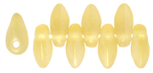Mini Dagger Beads 6 x 2.5mm : Matte - Iris - Topaz