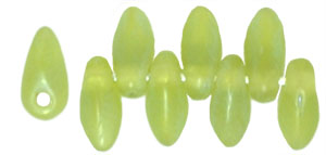 Mini Dagger Beads 6 x 2.5mm : Matte - Iris - Olivine