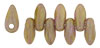 Mini Dagger Beads 2.5/6mm Tube 2.5" : Luster - Opaque Rose/Gold Topaz