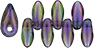 Mini Dagger Beads 6 x 2.5mm : Iris - Tanzanite
