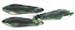 Dagger 16 x 5mm : Green w/Black Swirl