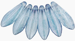 Dagger 16 x 5mm : Luster - Transparent Blue