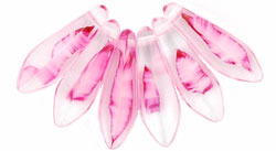 Dagger 16 x 5mm : Crystal/Pink