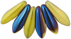 Dagger 16 x 5mm : Blue Iris - Yellow Coral