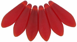 Dagger 16 x 5mm : Matte - Siam Ruby