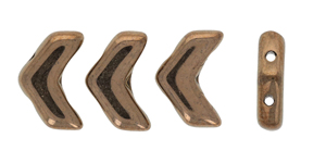 Vee Bead 4 x 10mm : Bronze (50pc)