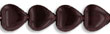 Heart Beads 10/10mm: Garnet