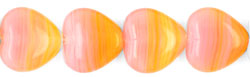 Heart Beads 10/10mm : HurriCane Glass - Summer Dusk