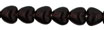 Hearts 4/4mm : Garnet