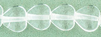 Heart Beads 6 x 6mm : Crystal