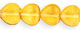 Heart Beads 6/6mm : Med Topaz