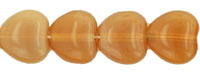 Heart Beads 6 x 6mm : Milky Topaz