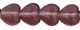 Heart Beads 6/6mm : Amethyst