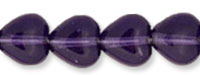 Heart Beads 6 x 6mm : Tanzanite