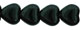 Heart Beads 6/6mm : Jet