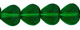 Heart Beads 6 x 6mm : Green Emerald
