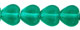 Heart Beads 6 x 6mm : Emerald
