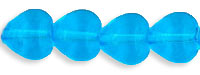 Heart Beads 6 x 6mm : Aquamarine