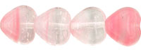 Heart Beads 6 x 6mm : HurriCane Glass - Hubba Bubba