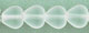 Heart Beads 6/6mm : Matte - Crystal