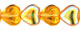 Heart Beads 6/6mm : Topaz AB