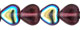 Heart Beads 6/6mm : Amethyst AB