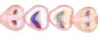 Heart Beads 6 x 6mm : Rosaline AB