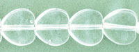 Heart Beads 8 x 8mm: Crystal