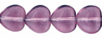 Heart Beads 8 x 8mm: Amethyst
