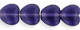 Heart Beads 8/8mm : Tanzanite