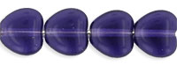 Heart Beads 8 x 8mm : Tanzanite