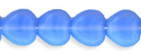 Heart Beads 8 x 8mm : Milky Sapphire