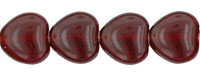 Heart Beads 8 x 8mm: Ruby