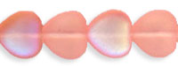 Heart Beads 8 x 8mm : Matte - Rosaline AB