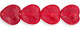 Crackle Hearts 8 x 8mm : Ruby