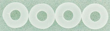 Donut Beads 6 x 2mm : Matte - Crystal