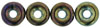 Donut Beads 8 x 2.5mm : Iris - Brown