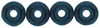 Donut Beads 8/2.5mm : Montana Blue